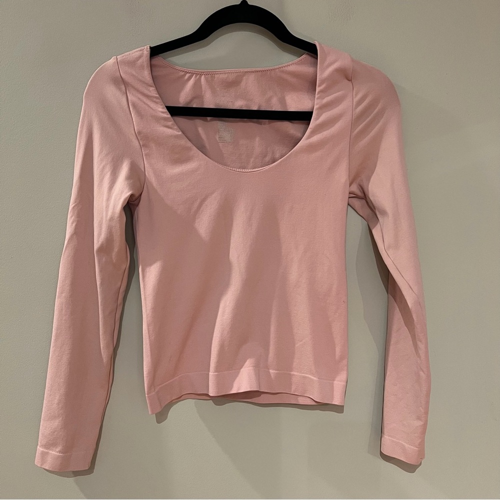 A New Day Pink Long Sleeve Top